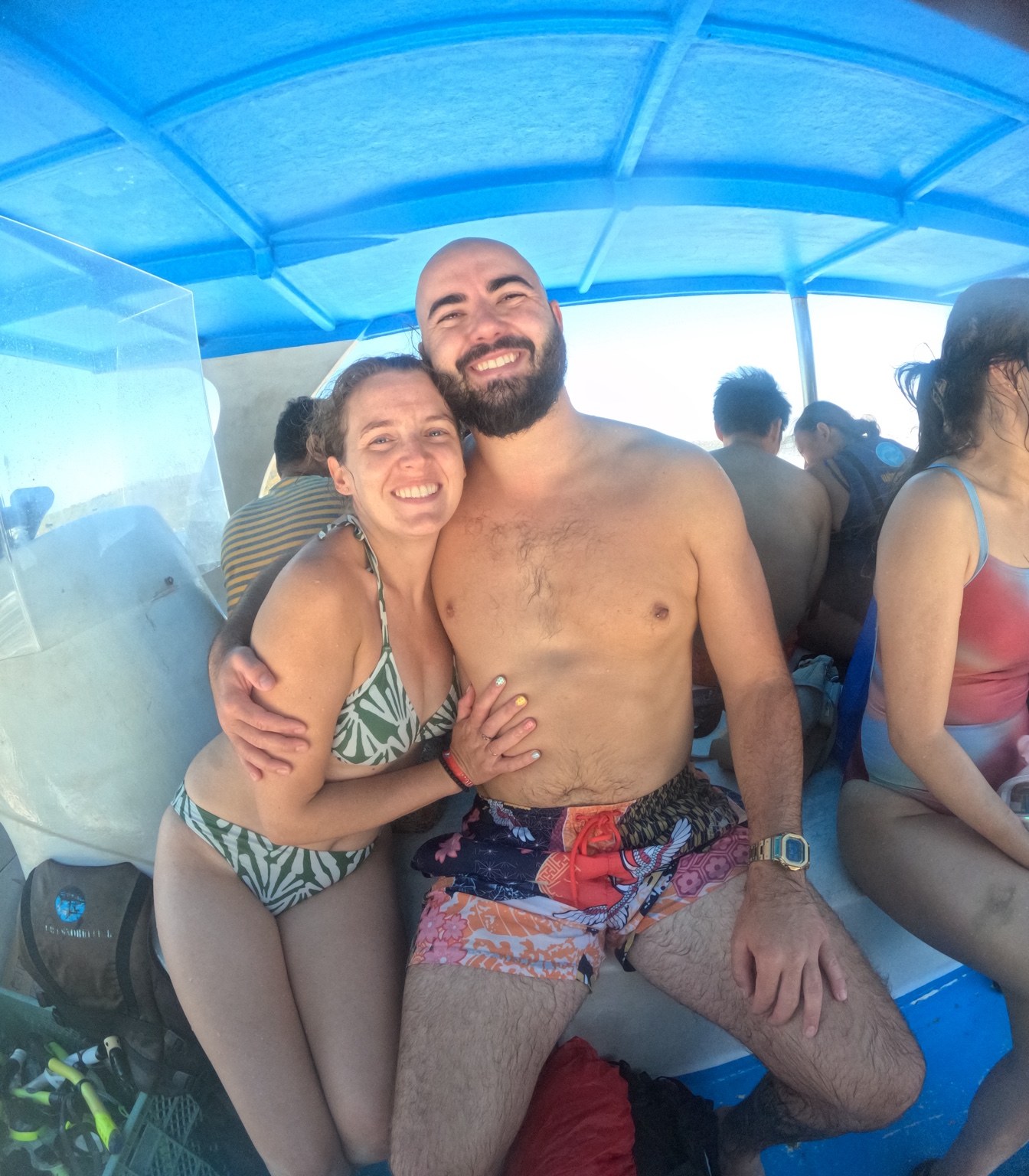 Guests enjoying a boat trip